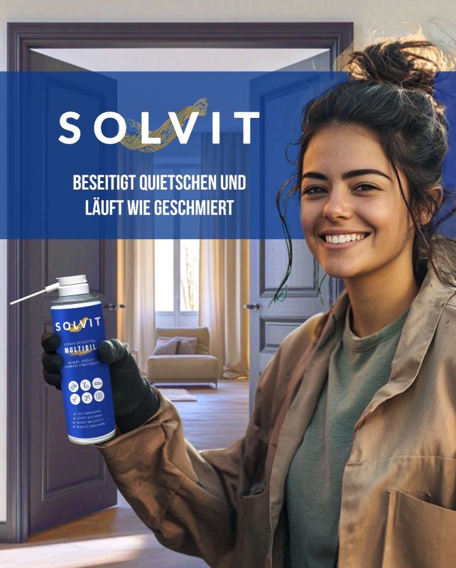 Solvit Multioil - beseitigt Quietschen und läuft wie geschmiert